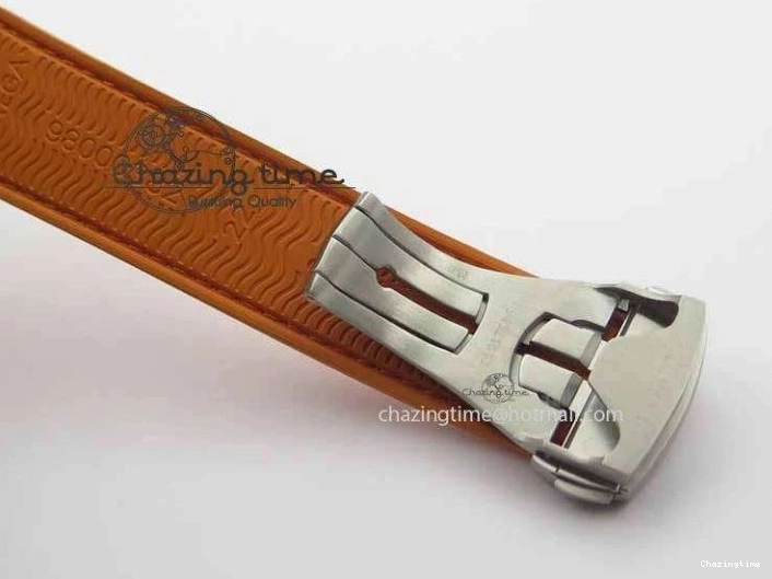 0408 Planet Ocean Master Chrono 45mm SS OM 1:1 Best Edition Black Dial On Orange Rubber Strap A Attractive 8170